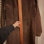 JG HOOK *VINTAGE*1990s* DARK BROWN SUEDE COAT Size M Photo 6