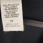 Carol Rose  2X Black Silver Roses Top Plus Photo 4