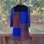 Moulinette Soeurs Anthropologie Foulard Silk Shirt Dress Blue Size XS Photo 3