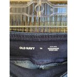 Old Navy Womens High Rise Weekender Wide Leg Cropped Jeans Size 14 Dark Wash Photo 3