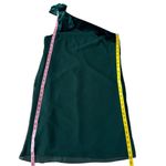 Ralph Lauren Lauren  Women One-Shoulder Velvet Bow Chiffon Green Dress Size 14 Photo 2