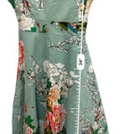 Acevog sleeveless floral fit & flare dress with tie belt full skirt size small Photo 6