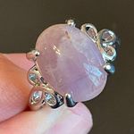 Amethyst Purple S925 silver woman ring size 7.5 Photo 5
