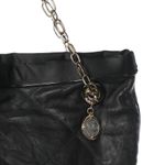 Lanvin Black Leather Diamond Stitch Bow Tie Tote Photo 8