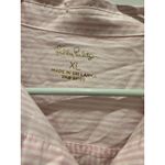 Lilly Pulitzer  Women’s Long Sleeve Striped Pink White Button Up Shirt Size XL Photo 1