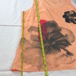 New York And Company  Peach Floral Blouse S Photo 3