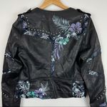 BLANK NYC NWOT  Faux Leather Floral Moto Jacket Photo 7