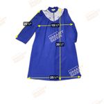 Sears At Home Wear Purple Nightgown, House Coat with Embroidery, Vintage Zip Up Blue Size undefined Photo 3