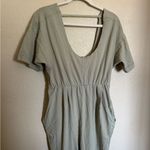 Free People Good Side Romper Jumpsuit Size XS in Lime Bean Oversized Boho Photo 4