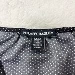 Hilary Radley Black and White Polka Dot V-Neck Blouse Size M Photo 5