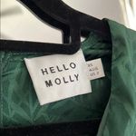 Hello Molly  Green Sheath Dress with Puff Sleeves Photo 1