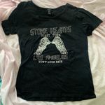 Forever 21 black distressed f21 band t-shirt Photo 1