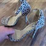 Lulus  Baby Cheetah Single Ankle Strap Heels Size 7 Shoes Photo 8