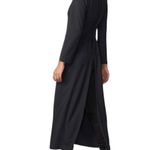 Venus Corset Back Maxi Trench Coat in Black Sz 4 EUC Photo 2