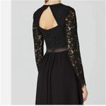 NWT Truth & Fable black lace gown long sleeve xs Photo 1
