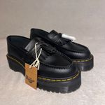 Dr. Martens Leather Platform Tassel Loafers Black Smooth Unisex Size 8W-7M Photo 2