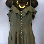 Forever 21 olive green romper dress juniors medium Photo 0