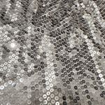 Criscione New York Vintage 80s Silver Sequins Skirt Elastic Waist size small Gray Photo 1