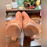 UGG  Lynnea Size 9 Shearling Studded Brown Leather Heel Boots Photo 4