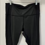 Lululemon  Black Wonder Under Ribbed Panel Leggings Photo 4