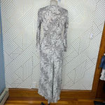 Reformation ‎ Jaz Python Snake Print Wrap Midi Dress Gray Size Small Photo 6