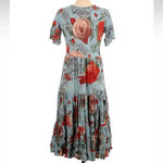 Soft Surroundings  First Blooms Porcelain Rose Floral Maxi Dress  Size Petite XS Photo 5