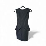 Ted Baker  Black Peplum Mini Dress Size 2 Photo 1