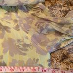 ASTR Women’s  The Label Maxi Dress Green Long Sleeve Off Shoulder L Large Floral Photo 7