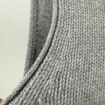 barney's new york Barney’s XS Cashmere Heather Gray Sleeveless Sweater Cardigan Waterfall Neutral Photo 2