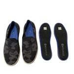 Rothy's Rothy’s the Original Slip On Sneaker Women’s 9 in Black Grey Camo Print Photo 2