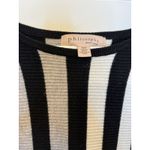 Philosophy Minimalist Pullover Striped Sweater Womens Black & White Medium Vertical Stripes Photo 2