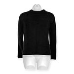 Jenni Kayne | Small | Cashmere Boxy Ribbed Crewneck Fisherman Sweater in Black Photo 7