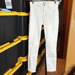 L'Agence  Tilly Mid-Rise Ivory Slim Straight Jeans Macadamia Size 27 Photo 6