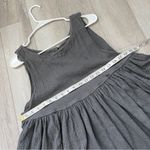 Free People  Dress im still obsessed crinkle mini womens Gray (small) boho beach Photo 3