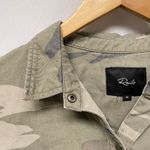 Rails  Camo Floral Embroidered Button Up Shirt Jacket Sz M Edgy City Preppy Chic Photo 2