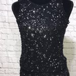 Sexy Sparkle Sequin Little Black Mini Dress Size 6 Photo 5