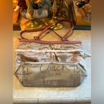 Coach Horse Carriage Pleated Tote Shoulder Bag with Hangtag. Photo 13