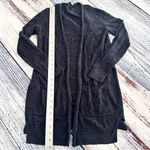 Marine layer  Navy Blue Lightweight Cotton Open Cardigan Photo 6