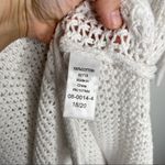 Jessica London NWOT White Open Knit Tunic Sweater Or Dress Side Vents 18/20 Photo 7