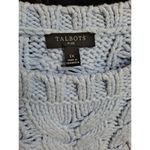 Talbots  Plus Size Light Blue‎ Cable Knit Sleeveless Sweater Vest Cotton Blend 1X Photo 2
