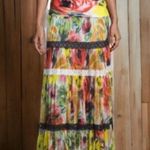Fuzzi Floral Maxi Dress/Skirt Medium . $825 Red Photo 0