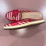 Lands End Red & White Stripe Slide on Sandals Size 10 Red Photo 1