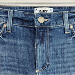 Paige  Jimmy Jimmy Cuffed Blue Denim Distressed Jean Shorts Size 28 Photo 6