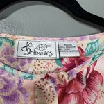 J.O. Intimates Women's Vintage Satin Pink Floral Sleep Shirt Photo 3