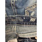Miss Me  Signature Boot Stretch Jean Medium Wash Rhinestone Embellished 25 Photo 6