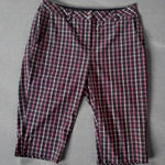 Cutter and Buck  Annika Women's Pink Black Plaid Bermuda Shorts Size 2 Photo 0