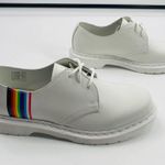 Dr. Martens  27522 White Smooth Leather Oxford Pride Rainbow Shoes NWOB Photo 5