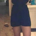 Solemio Black Cut Out Romper  Photo 0