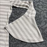 Kaari Blue  women’s size XS grey stripe long sleeve bell sleeve top new with tags Photo 4