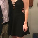 Charlotte Russe Black V Skater Dress Photo 5